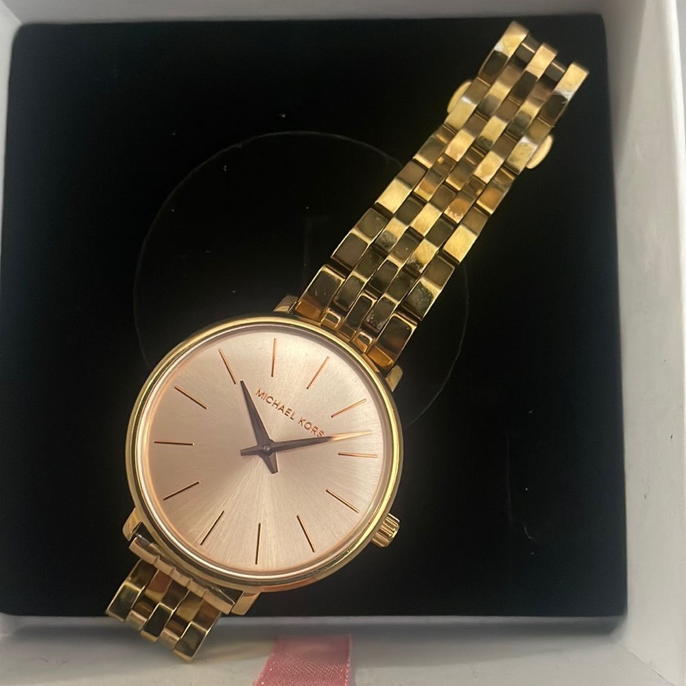 Rose gold Michael Kors watch